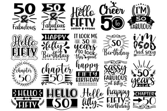 Free 50th Birthday Svg – Free Svg Cut Files