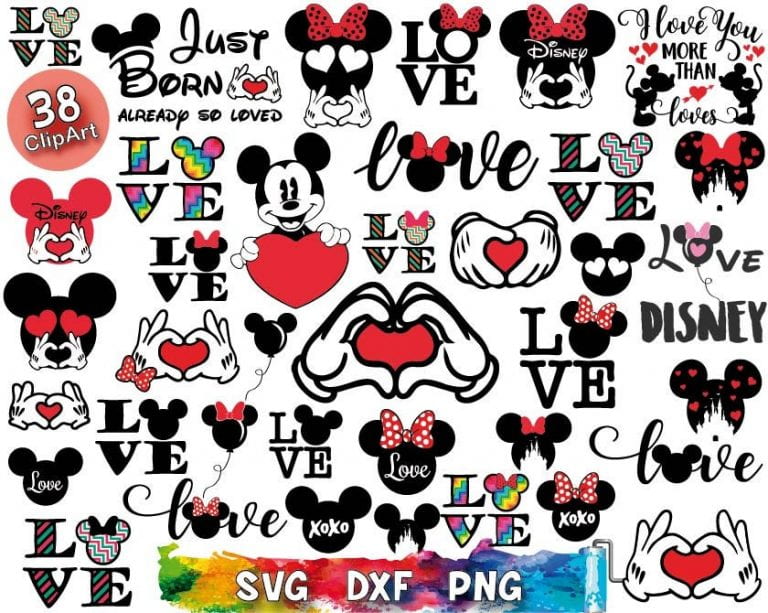 Disney Love Svg – Free SVG Cut Files